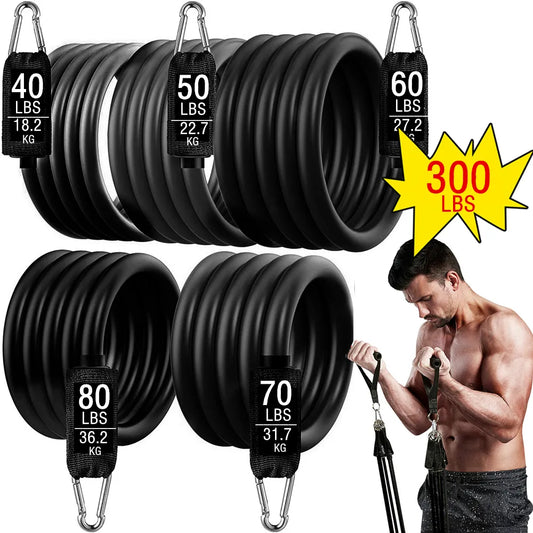 Max Elite Resistance Band Equipment-comes in 150/250/300 lbs sets